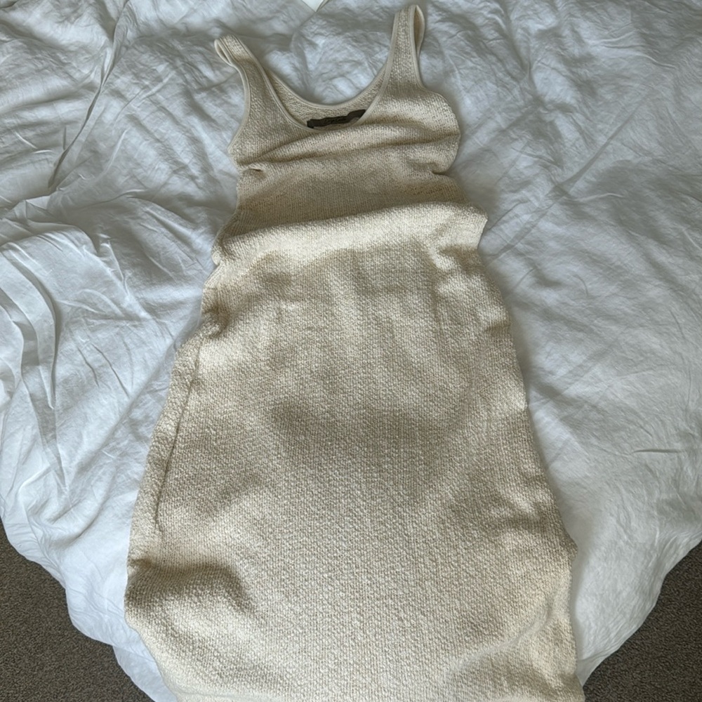 Enza Costa Cream Maxi Dress
